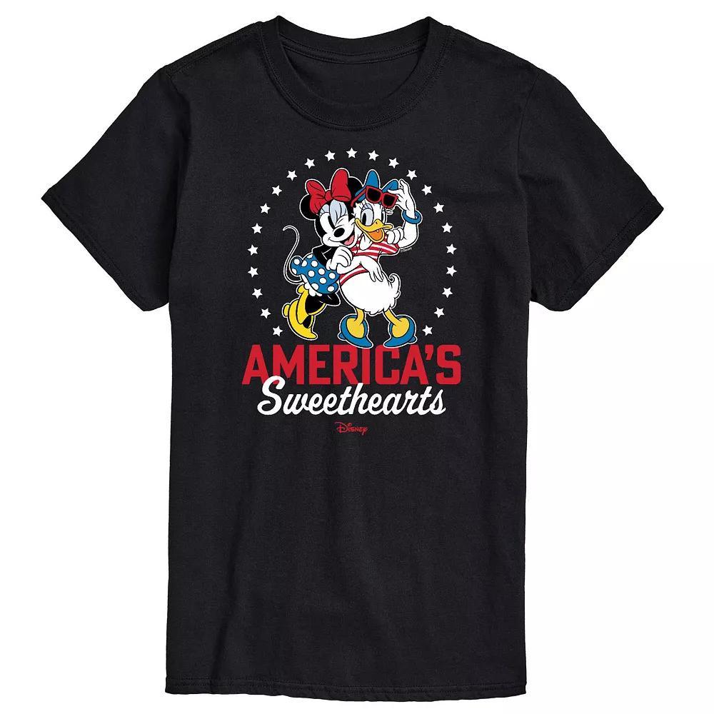 Disneys Minnie Mouse & Daisy Duck Mens Americas Sweethearts Graphic Tee Product Image