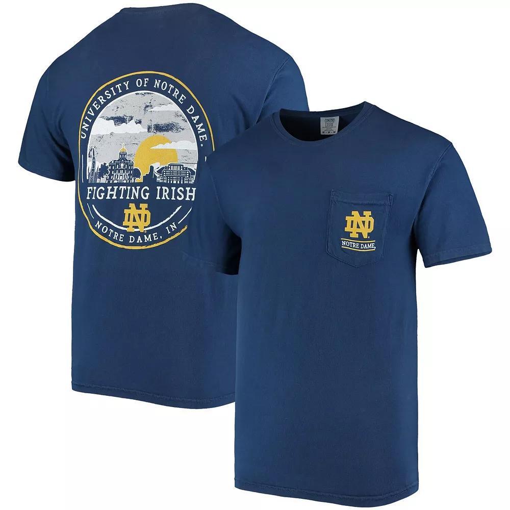 IMAGE ONE Men's Navy Notre Dame Fighting Irish Circle Campus Scene T-Shirt at Nordstrom, Size Small Product Image