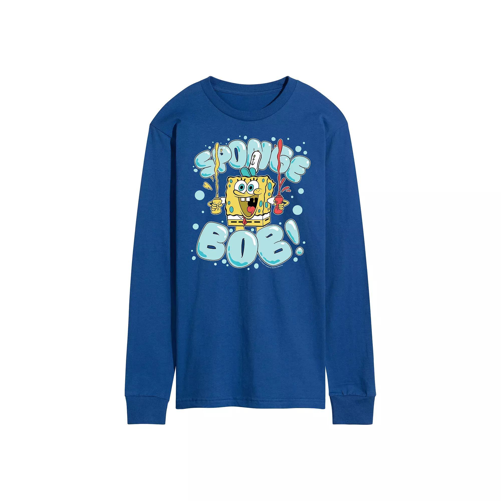 Mens Nickelodeon SpongeBob Squarepants Bubble Long Sleeve Product Image