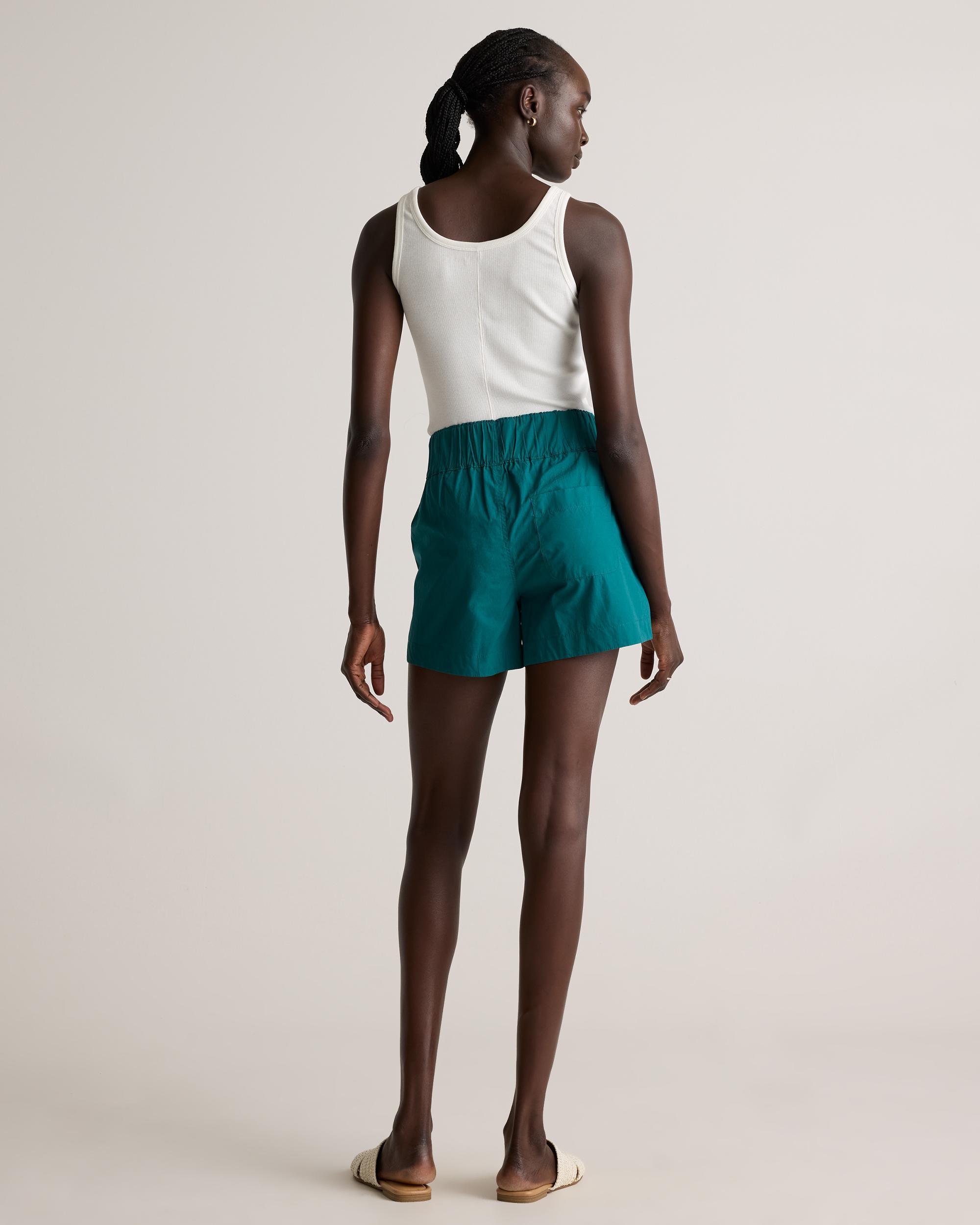 Quince | Women's Poplin Pull-On Shorts Size XS, Organic Cotton Product Image