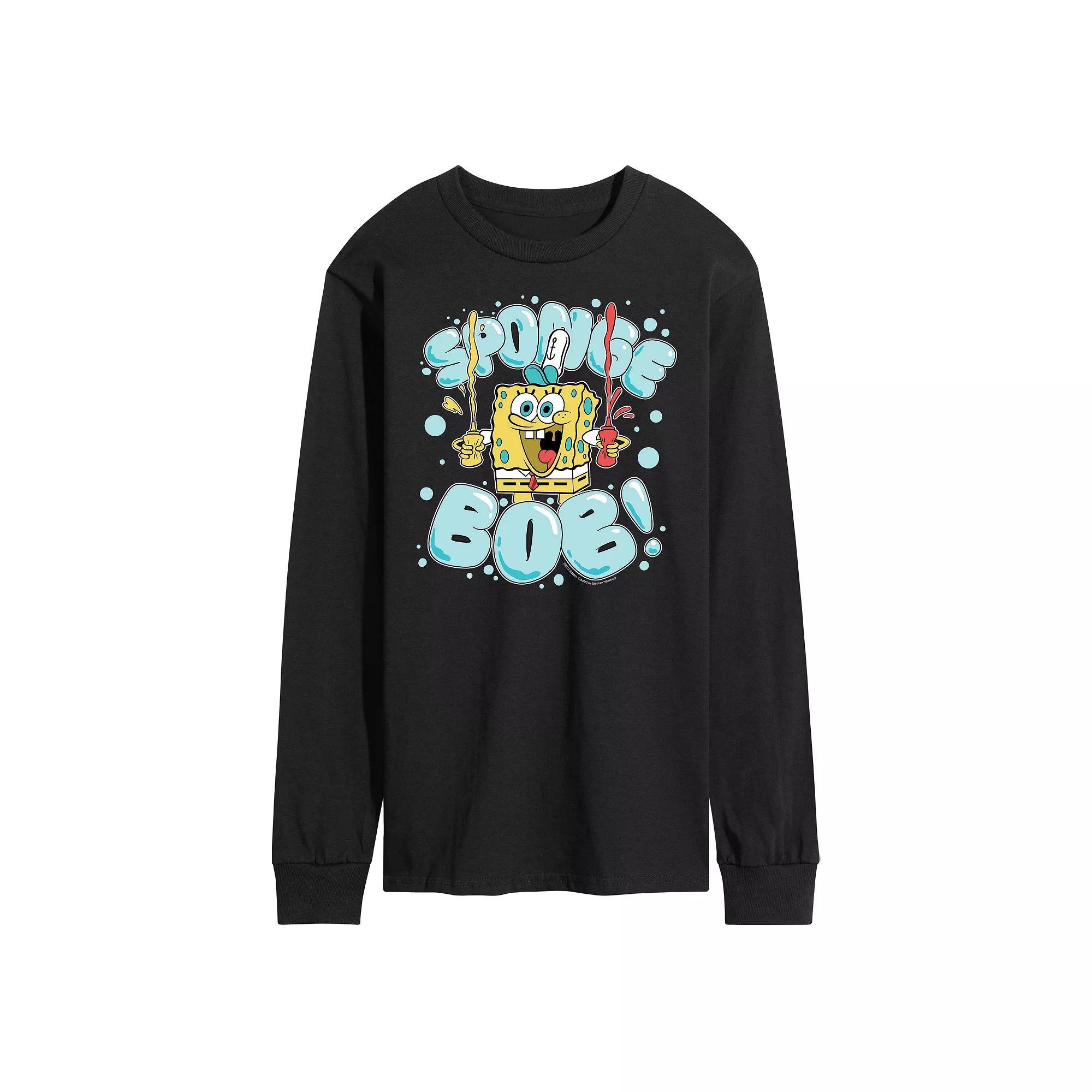 Mens Nickelodeon SpongeBob Squarepants Bubble Long Sleeve Product Image