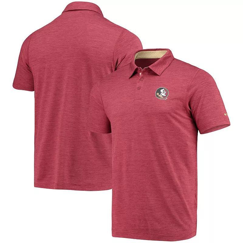 Mens Columbia Garnet Florida State Seminoles Tech Trail Omni-Shade Polo Product Image