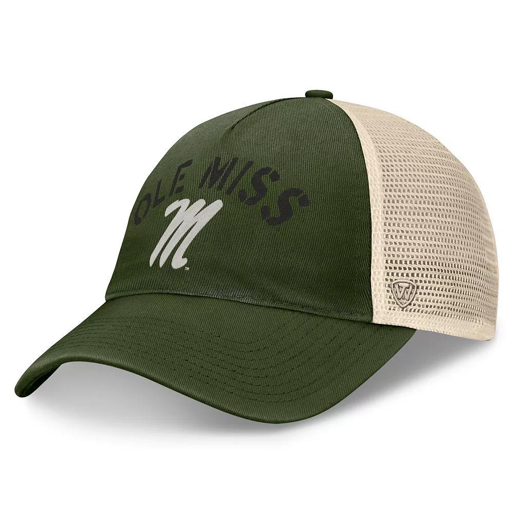 Men's Top of the World Hunter Green Ole Miss Rebels OHT Military Appreciation Glory Trucker Adjustable Hat, Team Product Image
