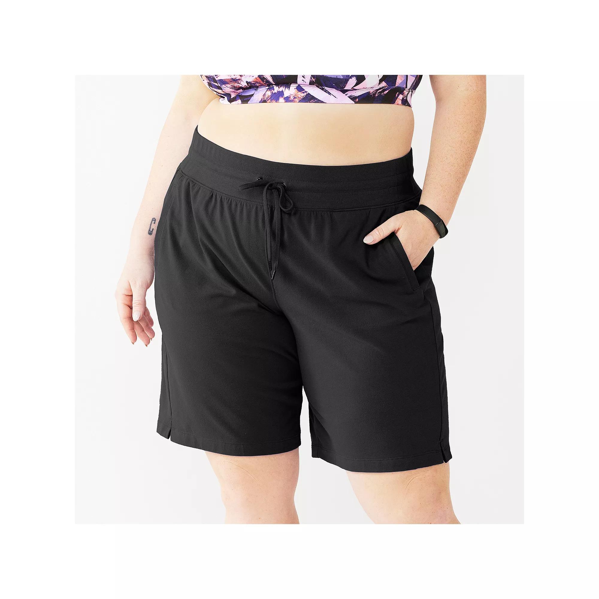Plus Size Tek Gear® Essential Bermuda Shorts, Women's, Size: 3XL, Black Product Image