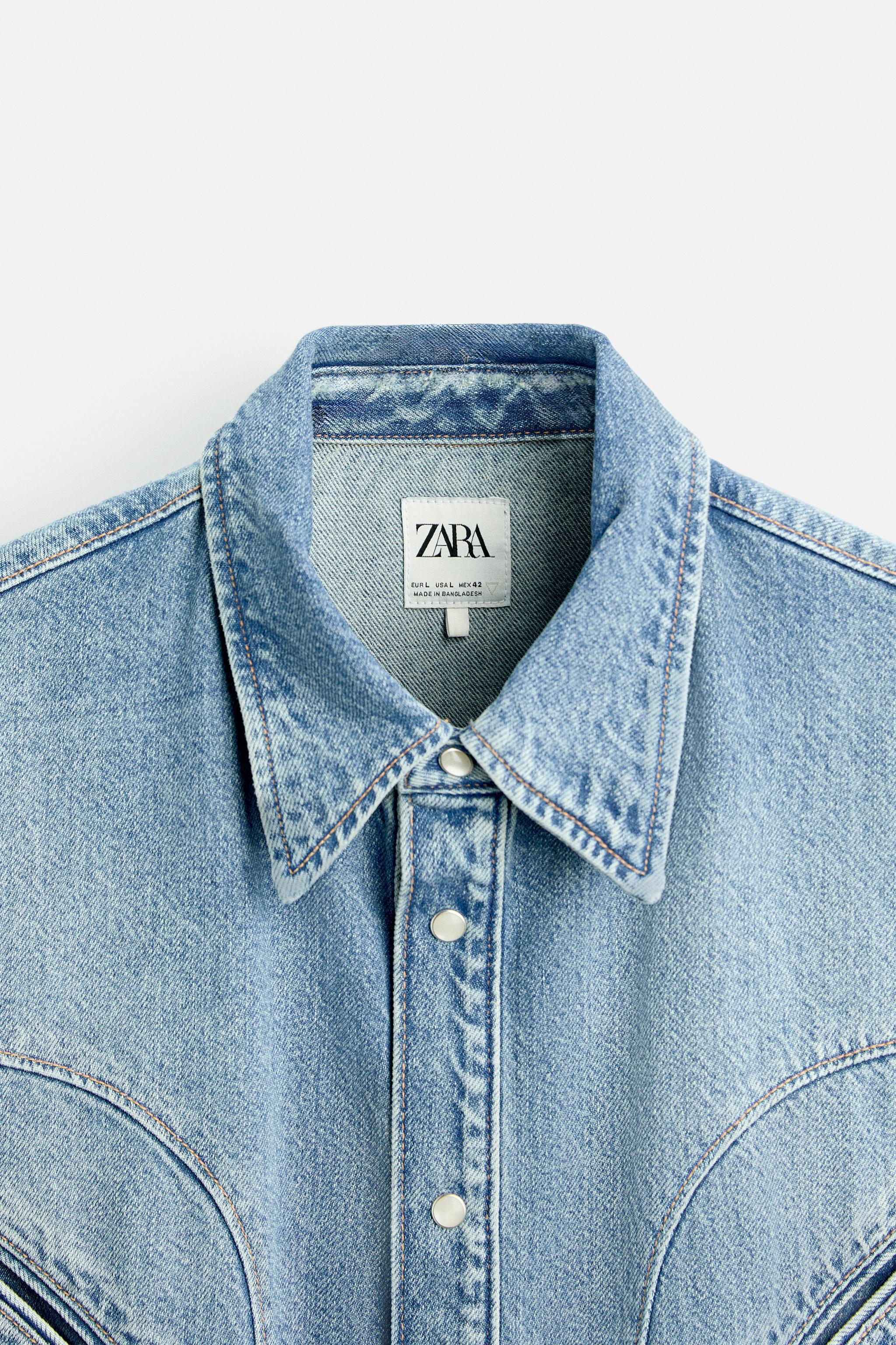 DENIM SHIRT WITH POCKETS Product Image