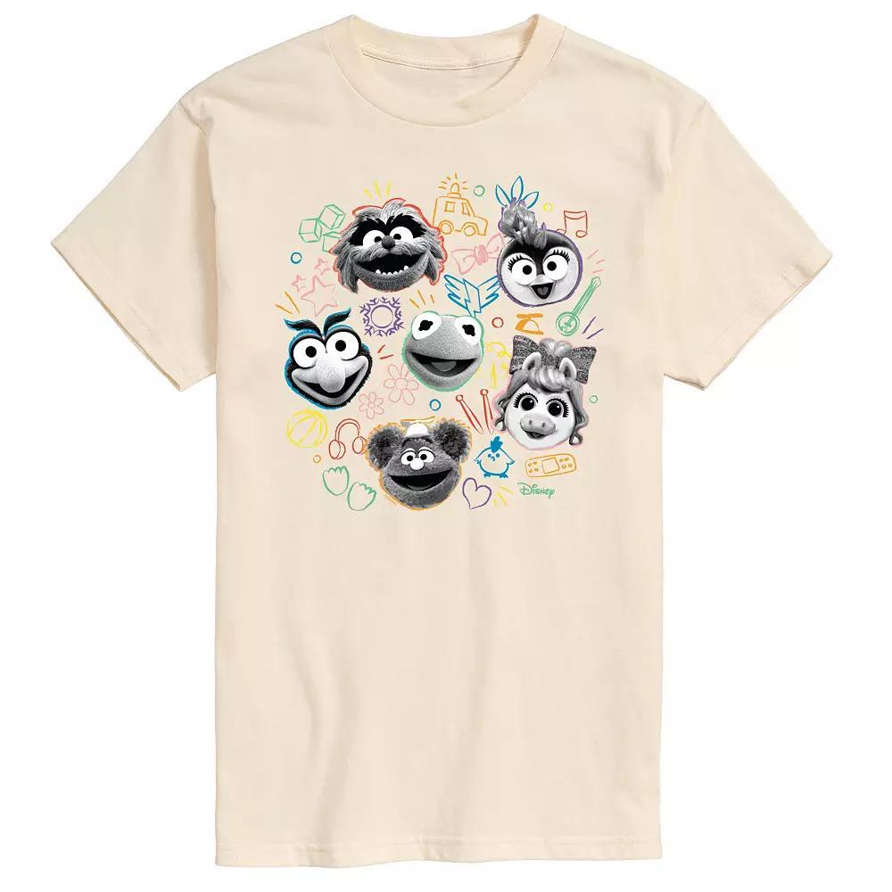 Disneys Muppet Babies Mens Faces Graphic Tee Product Image
