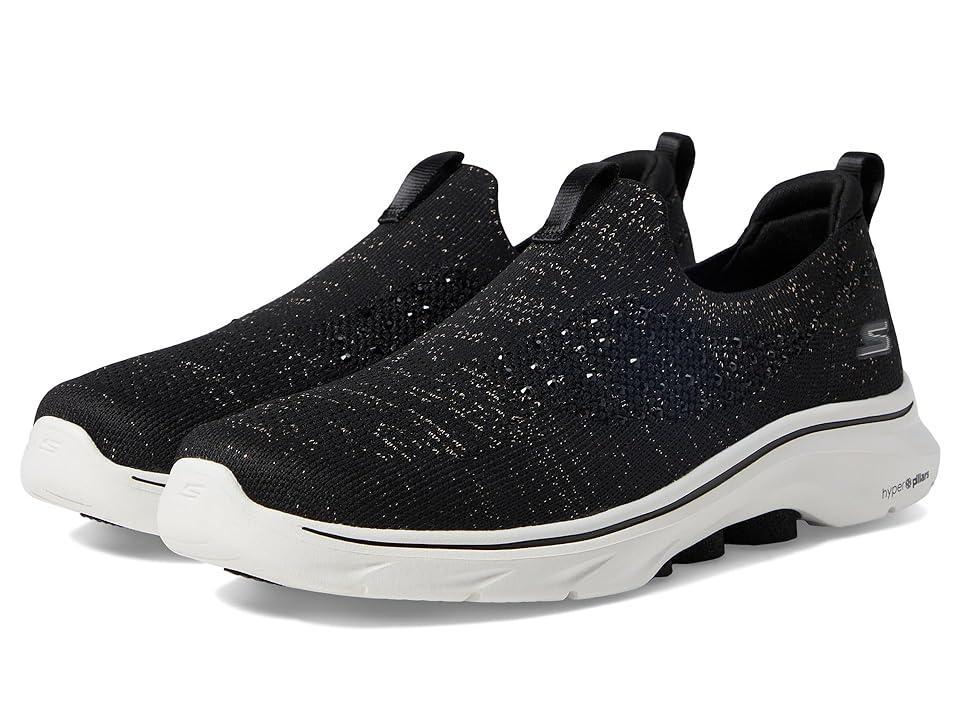 Skechers Womens Go Walk 7- Blink Casual Walking Sneakers from Finish Line - Black Product Image