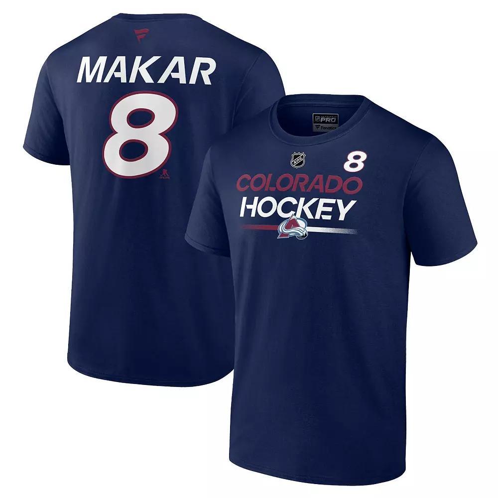 Men's Fanatics Branded Brandon Tanev Deep Sea Blue Seattle Kraken Authentic Pro Prime Name & Number T-Shirt, Size: Large, Krk Blue Product Image