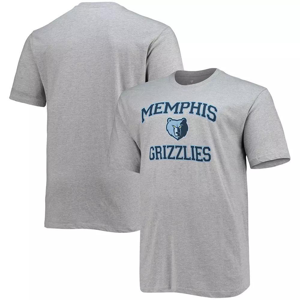 Men's Heathered Gray Memphis Grizzlies Big & Tall Heart & Soul T-Shirt, Size: XLT, Grz Grey Product Image