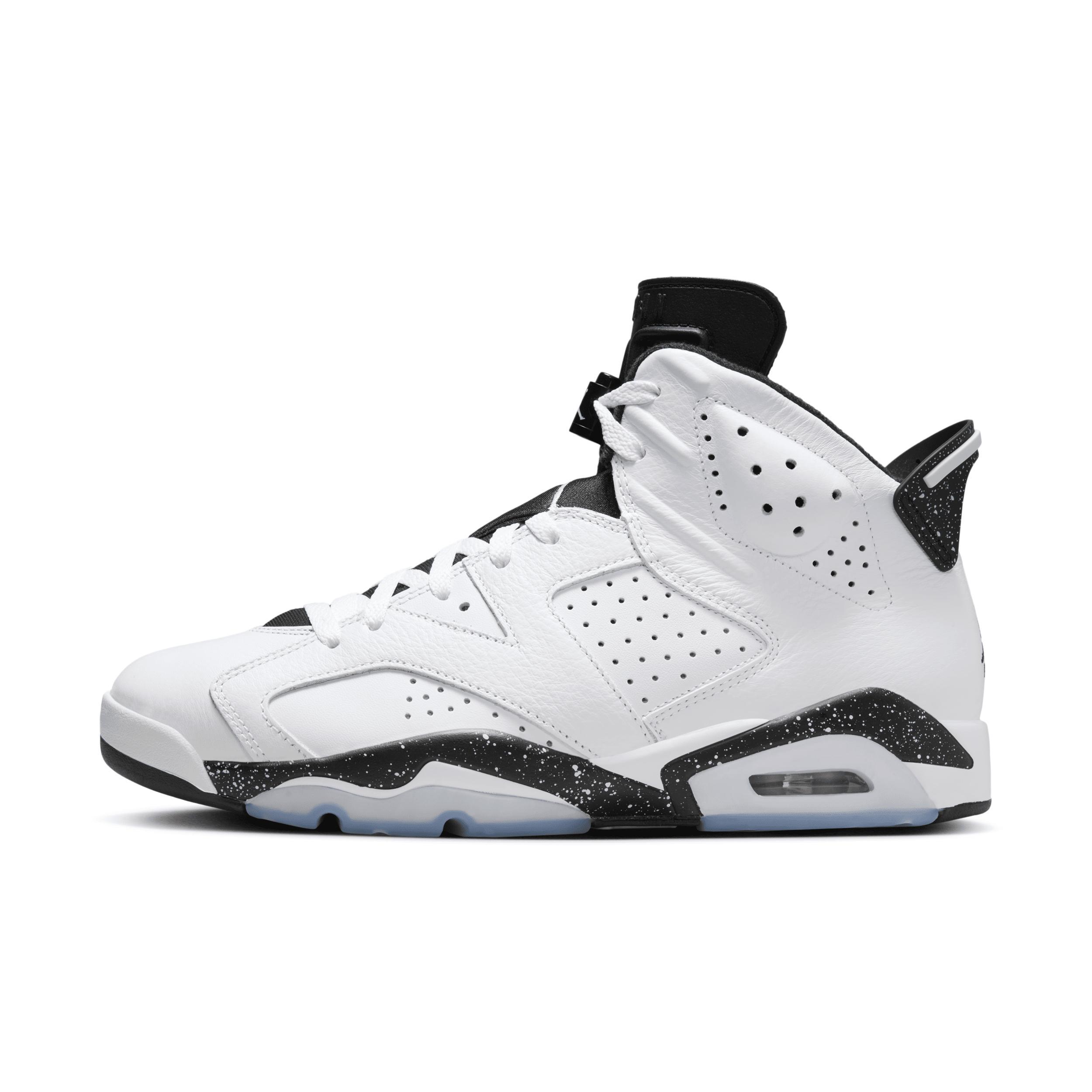 Jordan Boys Jordan AJ Retro 6 - Boys Grade School Basketball Shoes White/Black Product Image