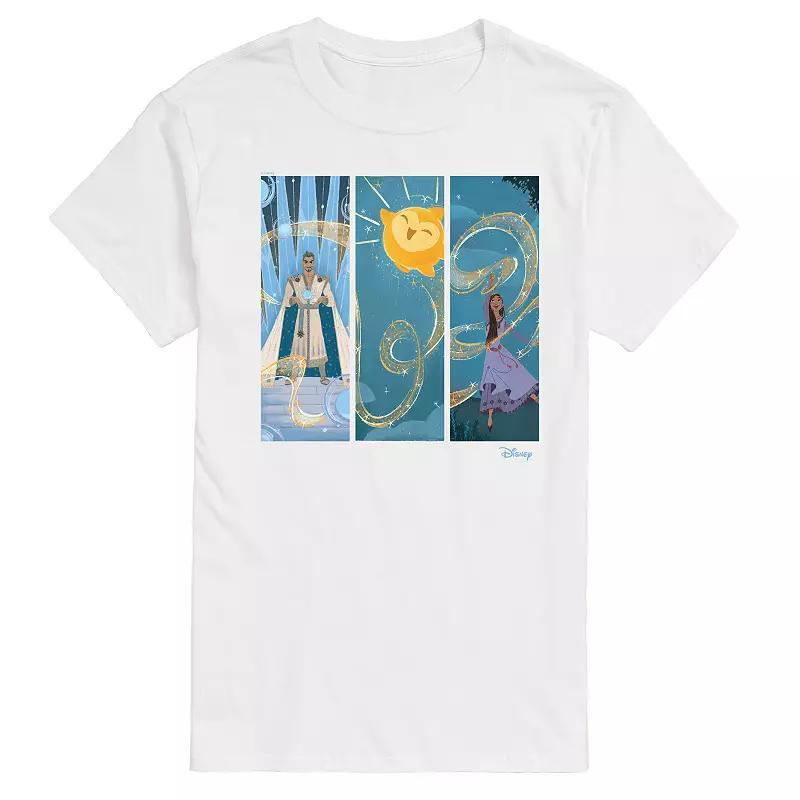 Disneys Wish Big & Tall Character Panels Graphic Tee, Mens Product Image