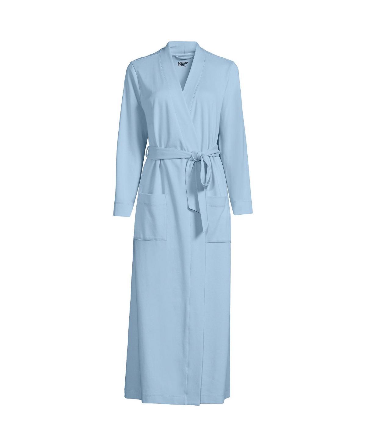 Petite Lands End Cotton Wrap Robe, Womens Product Image