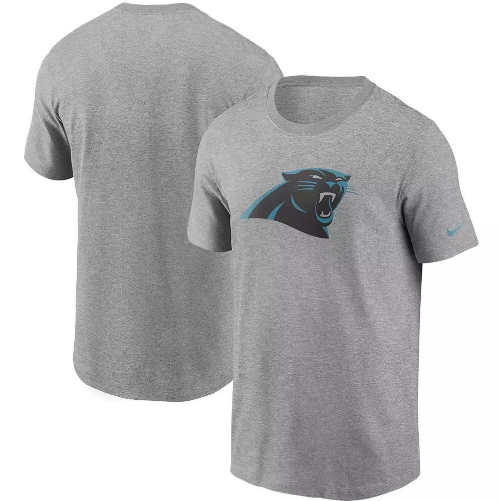 Men's Nike Heathered Gray Carolina Panthers Primary Logo T-Shirt, Size: Medium, Grey Product Image