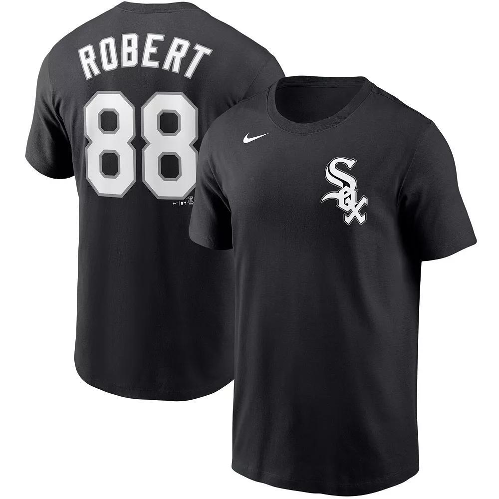 Men's Nike Luis Robert Black Chicago White Sox Name & Number T-Shirt, Size: 2XL Product Image