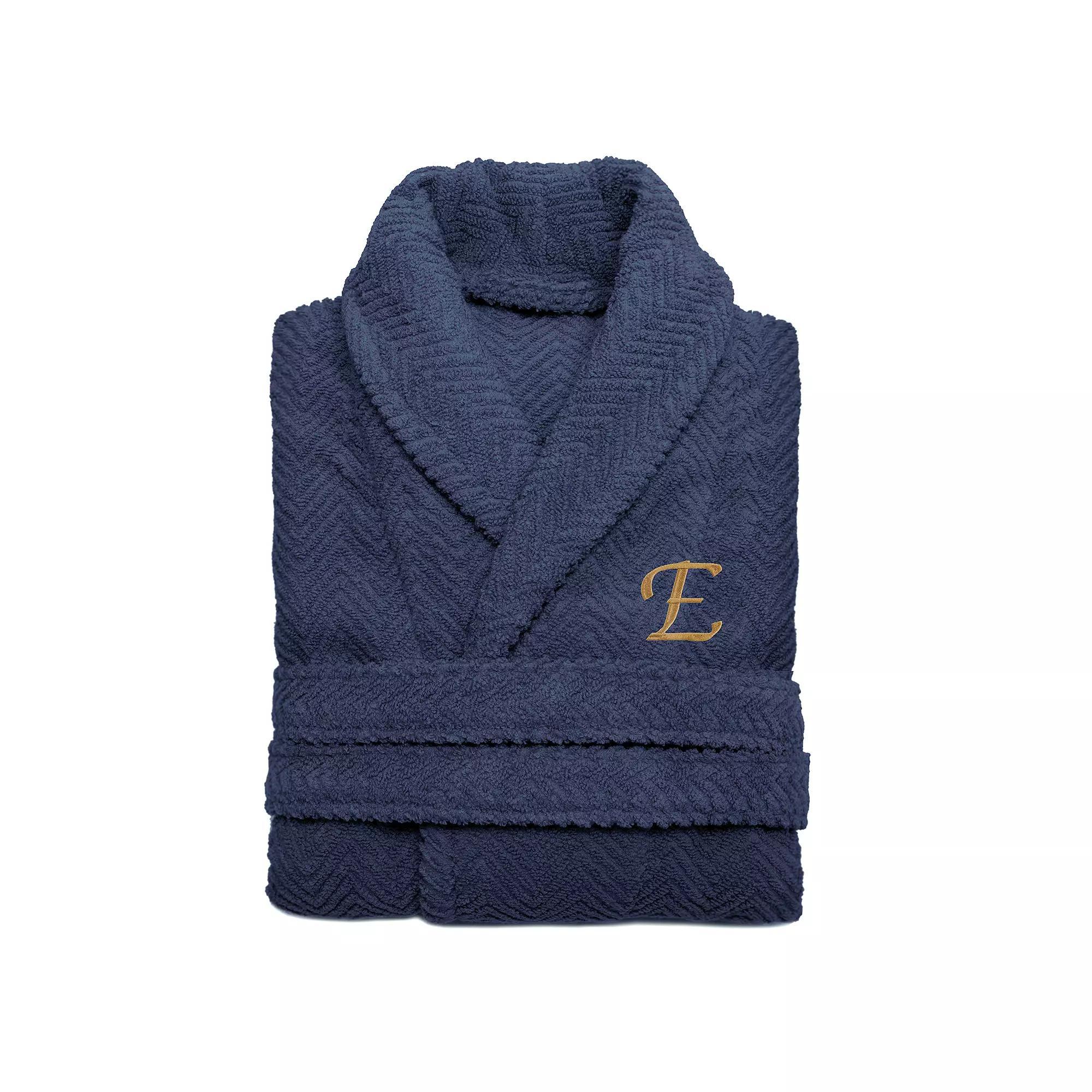 Linum Home Textiles Turkish Cotton Personalized Herringbone Weave Bathrobe, Womens Product Image