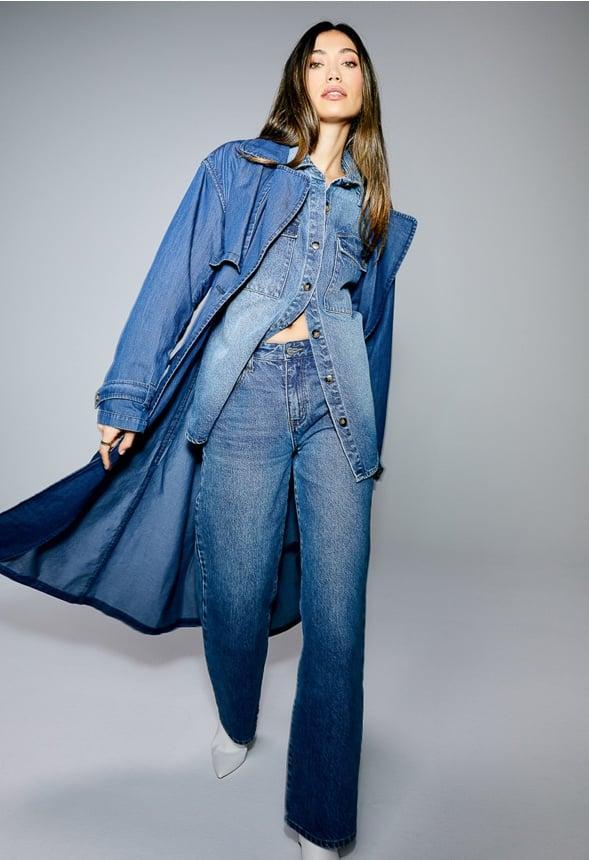 Billie Mid Rise Straight Leg Jeans Product Image