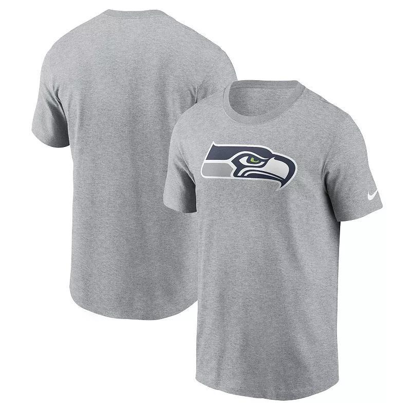 Men's Nike  Gray Seattle Seahawks Logo Essential T-Shirt, Size: 3XL, Grey Product Image