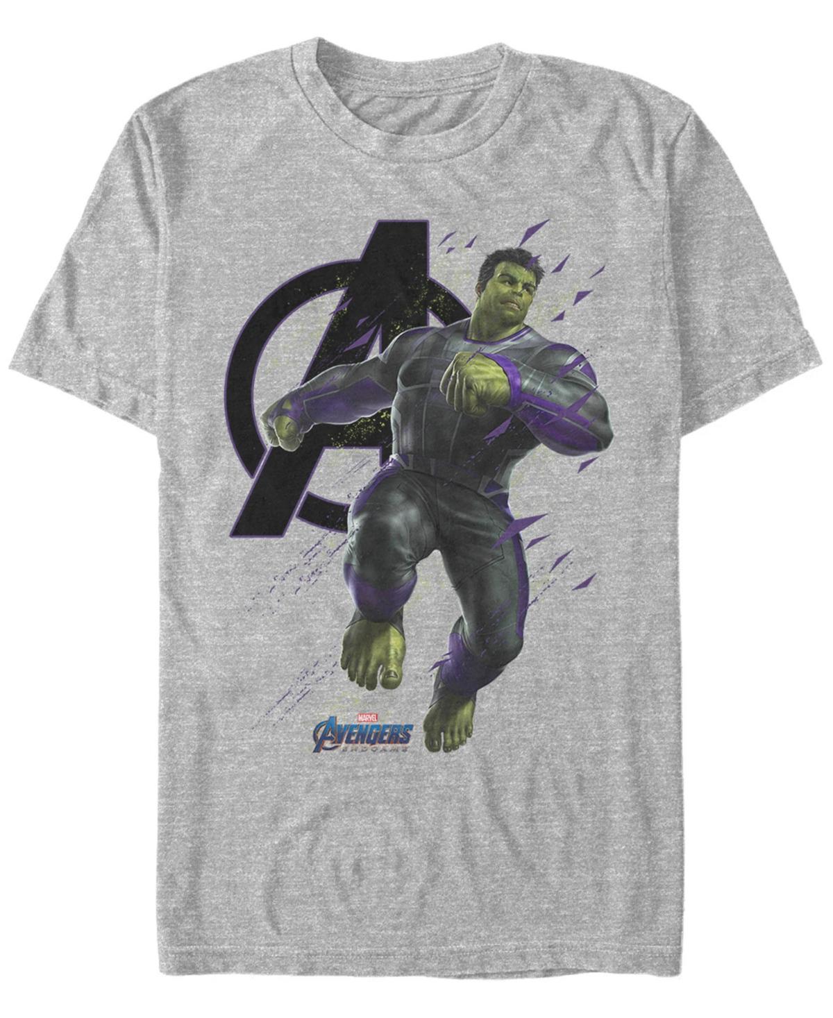 Men's Marvel Avengers Endgame Hulk Space Particles Tee, Size: Large, Athletic Grey Product Image