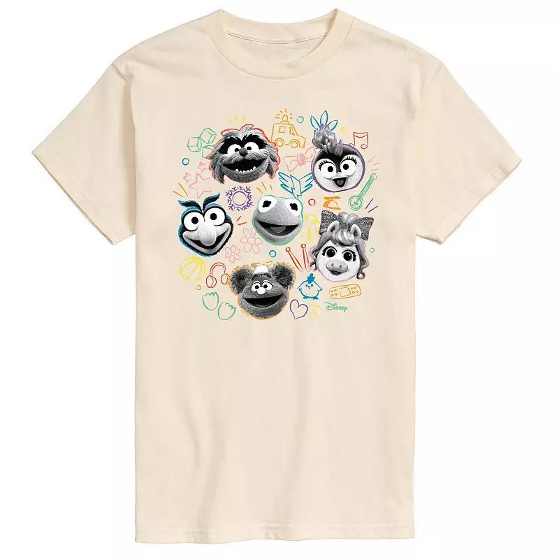 Disneys Muppet Babies Mens Faces Graphic Tee Product Image