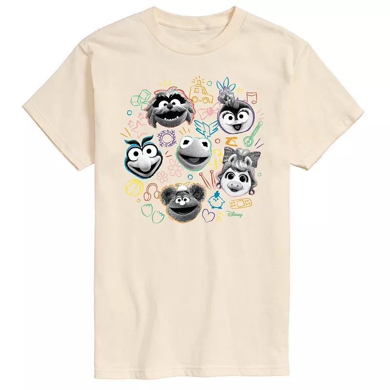 Disneys Muppet Babies Mens Faces Graphic Tee Product Image