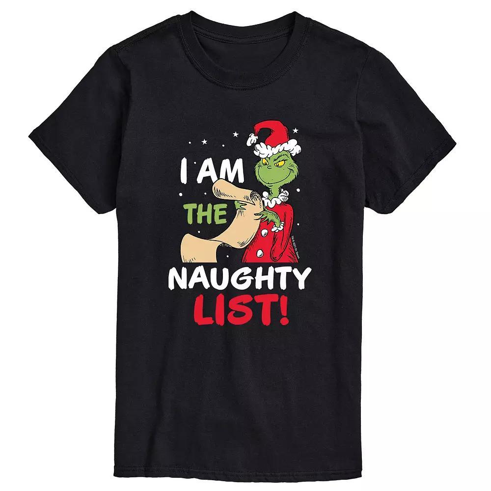 Big & Tall I Am The The Naughty List Tee, Men's, Size: 4XB, Black Product Image