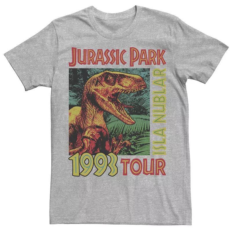 Men's Jurassic Park Isla Nublar 1993 Tour Poster Tee, Size: 3XL, Blue Product Image
