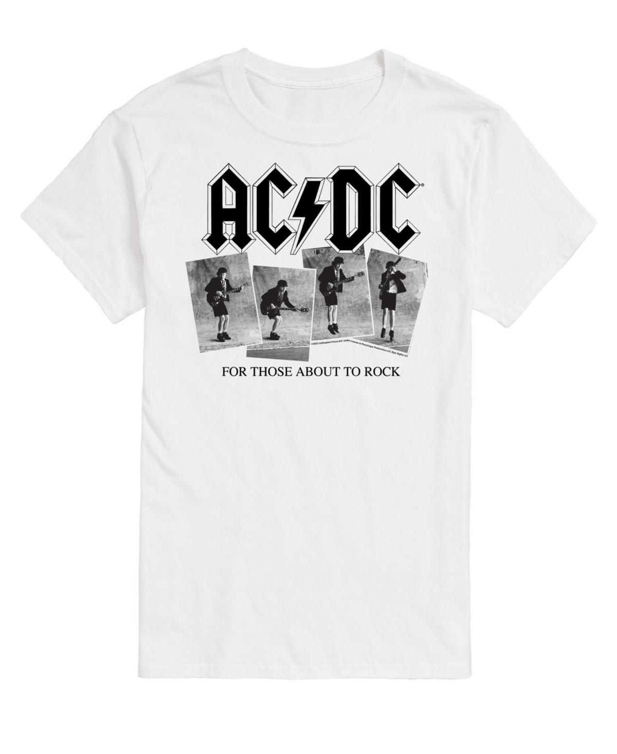 Big & Tall ACDC Photo Sequence Tee, Men's, Size: Large Tall, White Product Image