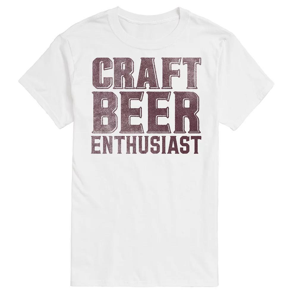Big & Tall Craft Beer Enthusiast Graphic Tee, Mens Product Image
