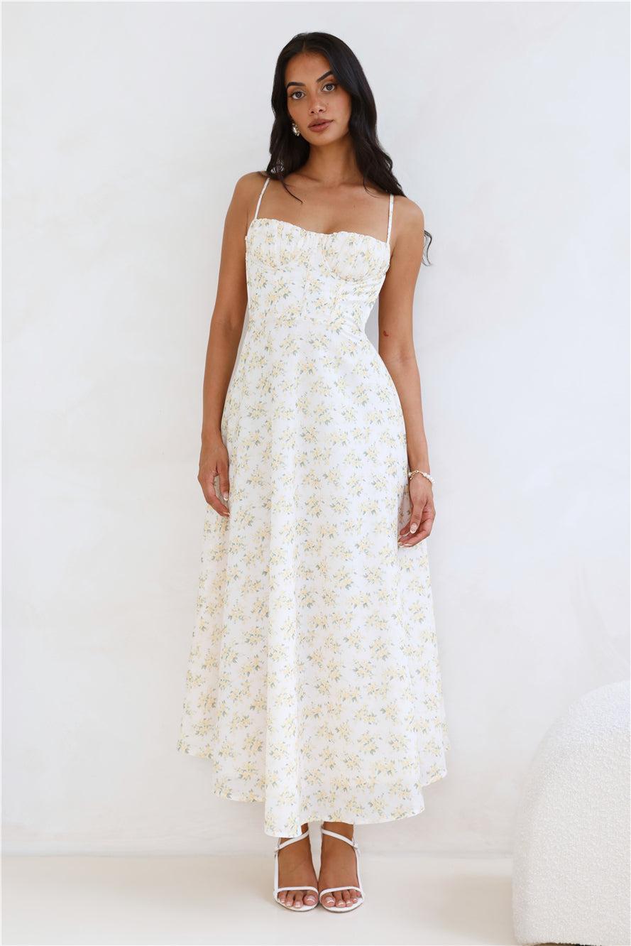 Orchid Kiss Maxi Dress Yellow Product Image