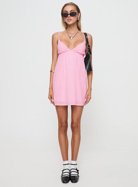 Koko Mini Dress Pink Product Image