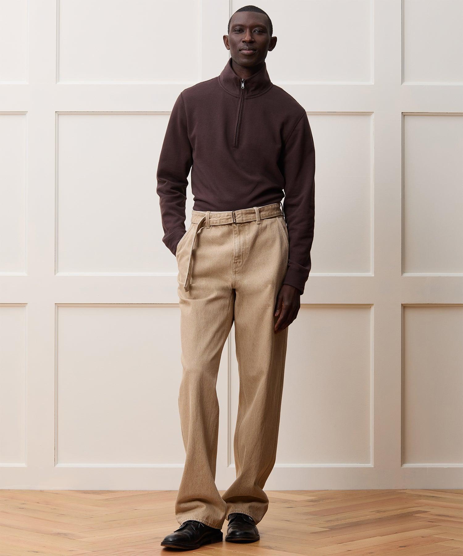 Lightweight Terry Cloth Quarter-Zip Product Image