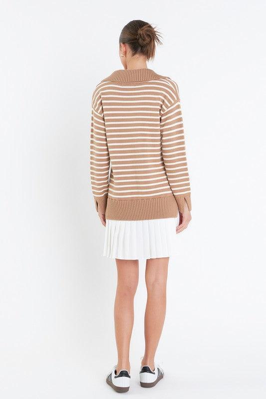 Tenny Pleated Sweater Dress Product Image