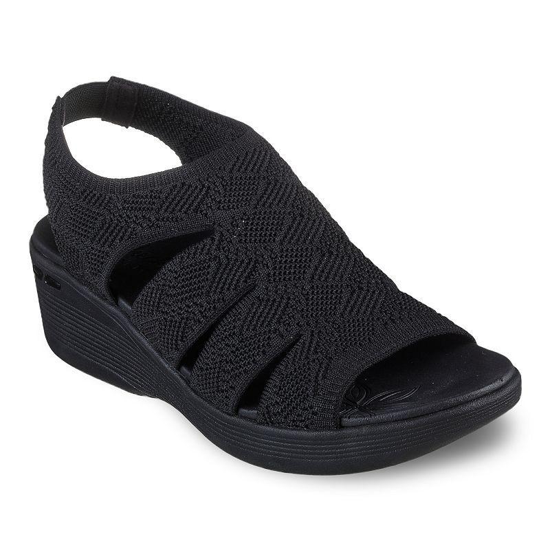 Skechers® Pier-Lite All You Women's Wedge Sandals, Size: 10, Black Product Image