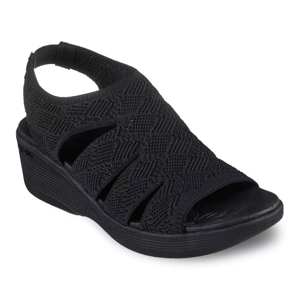 Skechers® Pier-Lite All You Women's Wedge Sandals, Size: 10, Black Product Image