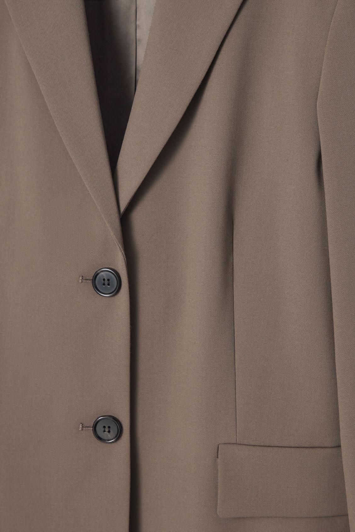 RELAXED SINGLE-BREASTED WOOL-BLEND BLAZER Product Image