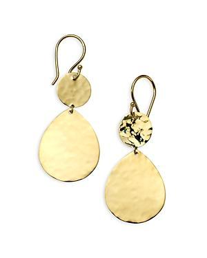 Womens Classico Snowman 18K Yellow Gold Double-Drop Earrings Product Image