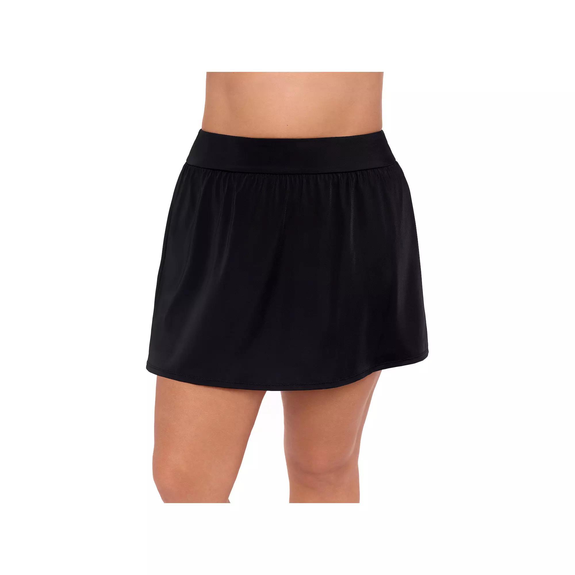 Plus Size Bal Harbour Super High-Waist Swim Skirtini, Womens Product Image