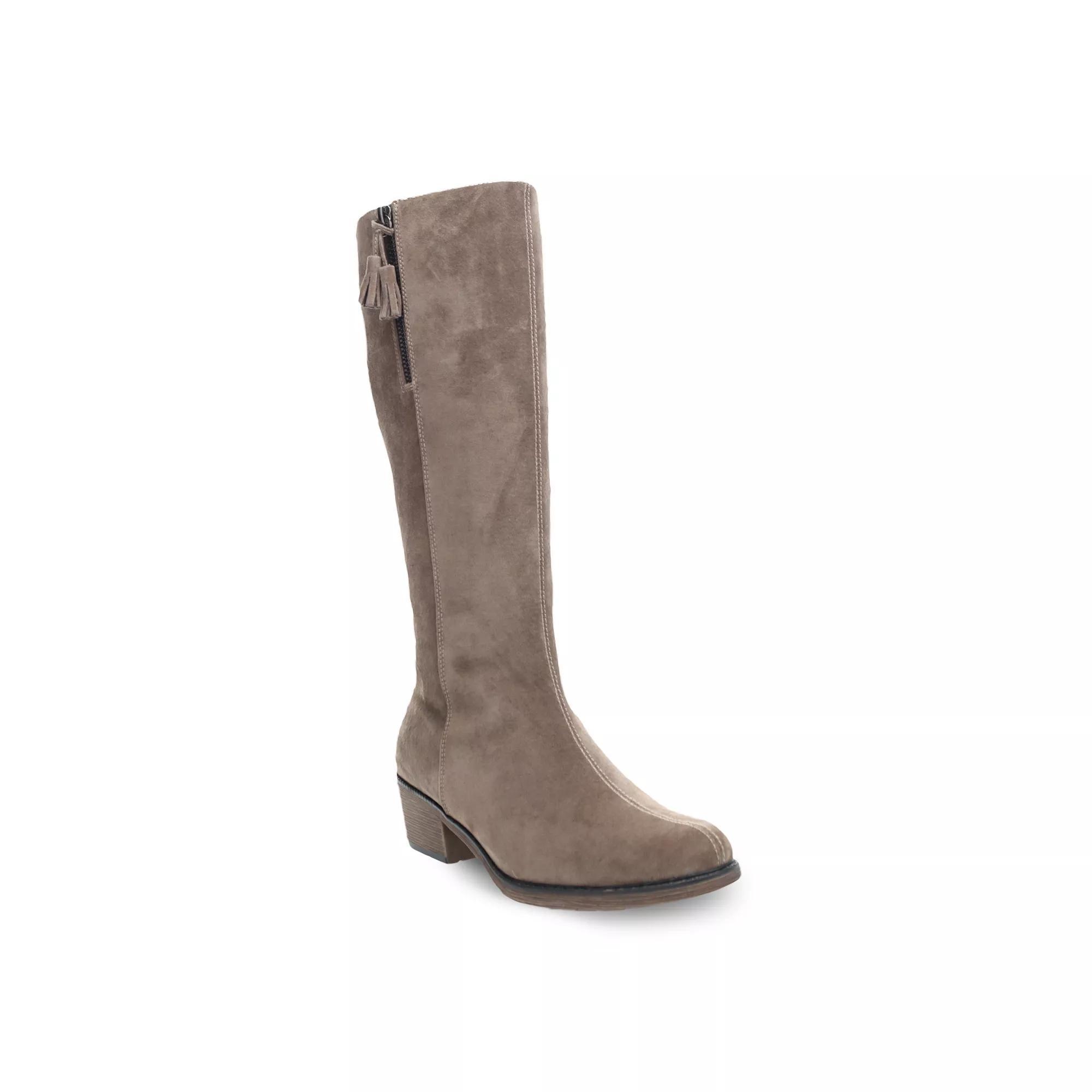 Propet Rider Women's Suede Knee-High Boots, Size: 7.5, Black Product Image