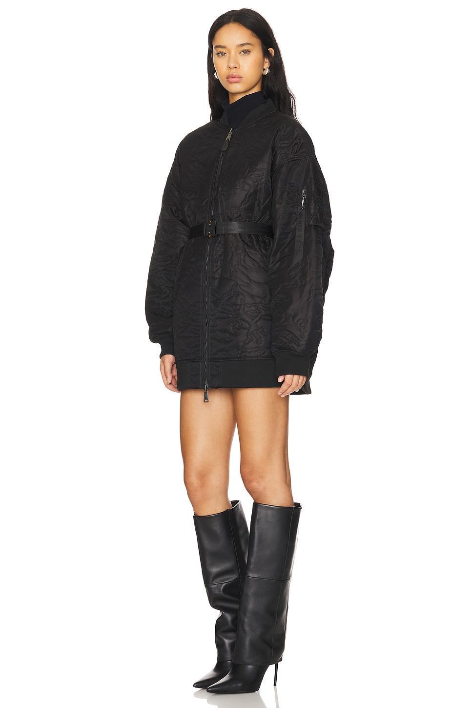 Quilted Belted Ma-1 Flight Jacket ALPHA INDUSTRIES Product Image