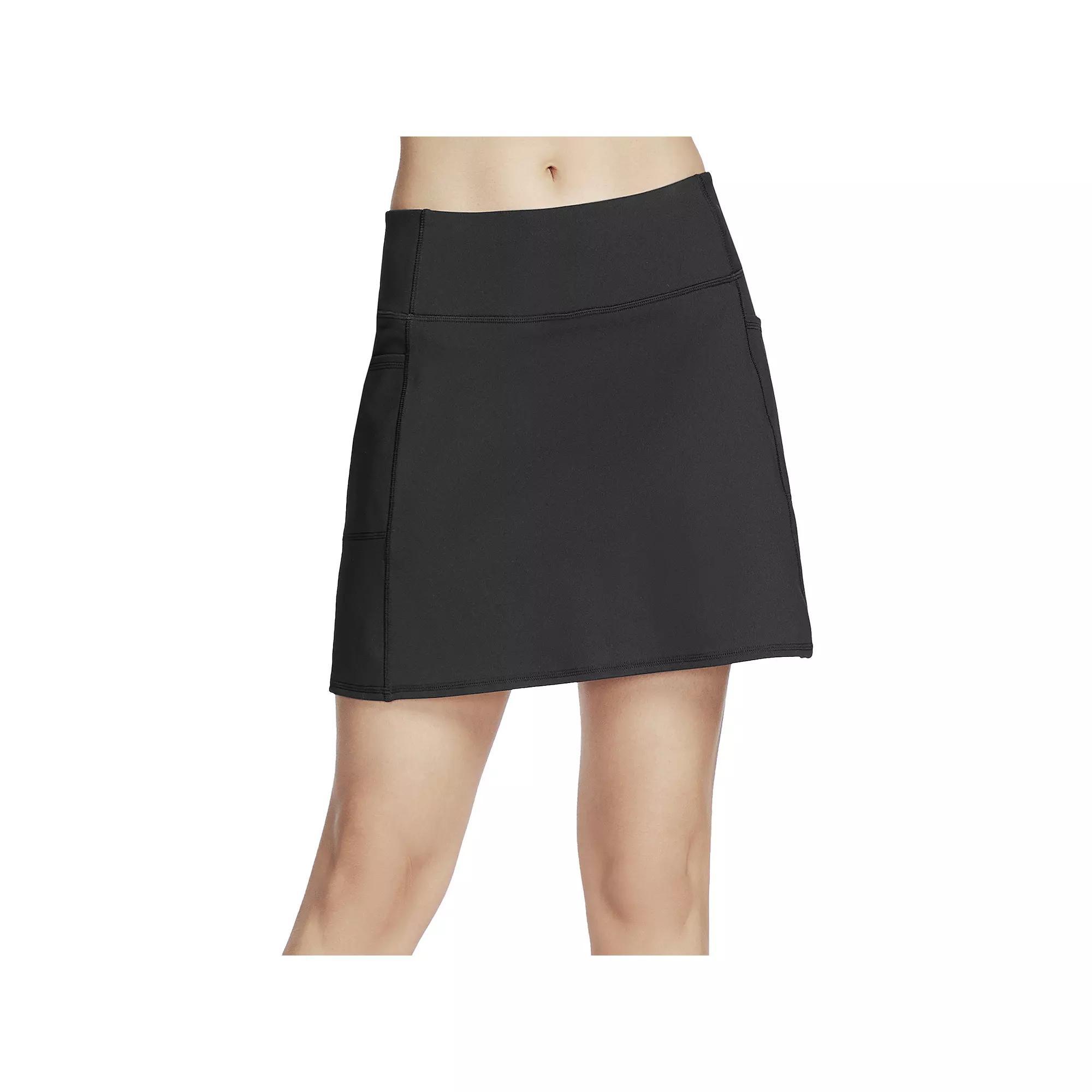 Women's Skechers® GOWALK™ GOFLEX™ Solid Skort, Size: Large, Black Product Image
