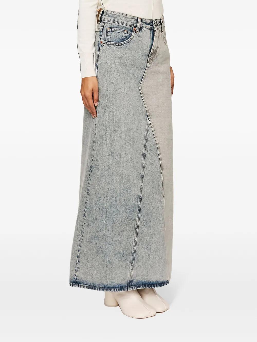 slit denim maxi-skirt  Product Image
