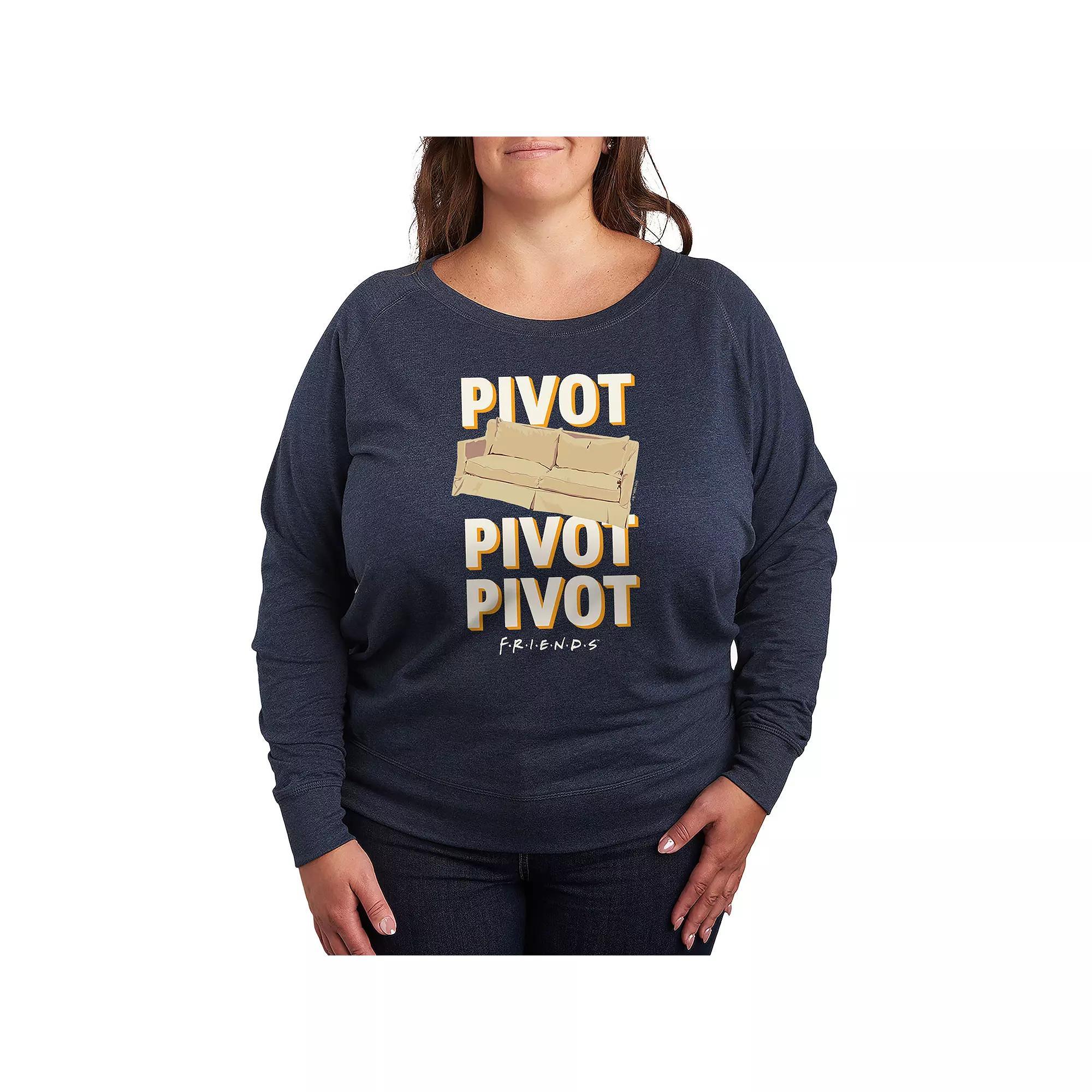 Plus Size Pokemon Sparkle Badges French Terry Long Sleeve Tee, Womens Heather Grey Product Image