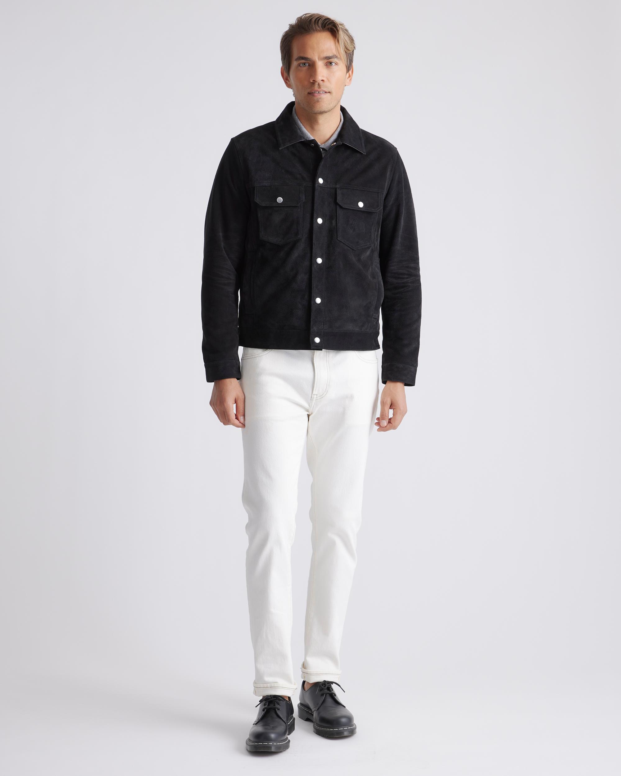 Quince | Men's Italian Suede Trucker Jacket Suede Leather Product Image