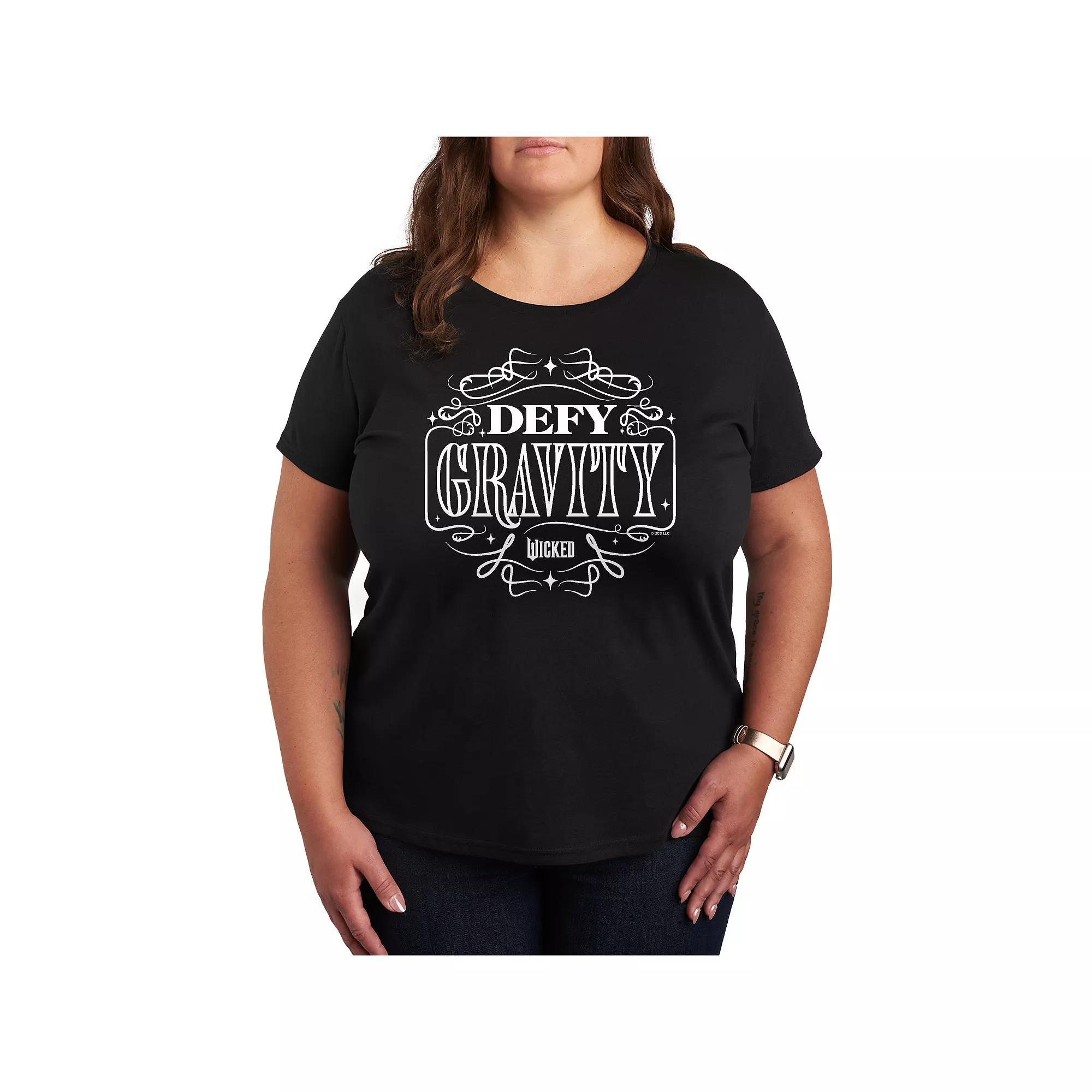 Plus Size Wicked Defy Gravity Tee, Womens Product Image