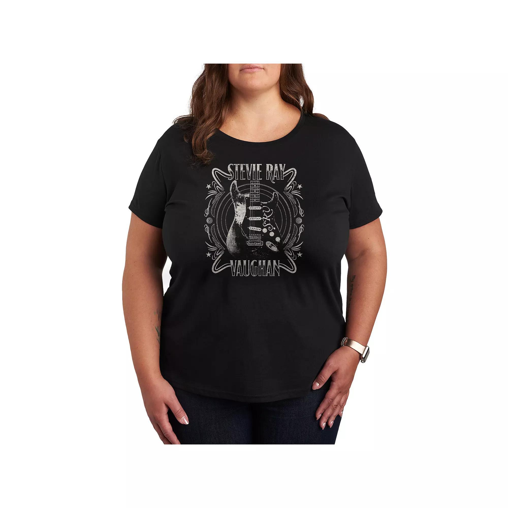 Plus Size Stevie Ray Vaughan Guitar Graphic Tee, Womens Product Image