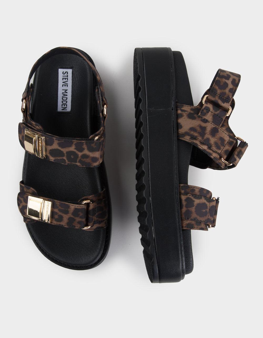 STEVE MADDEN Blaire Womens Platform Sandals - LEOPARD Product Image