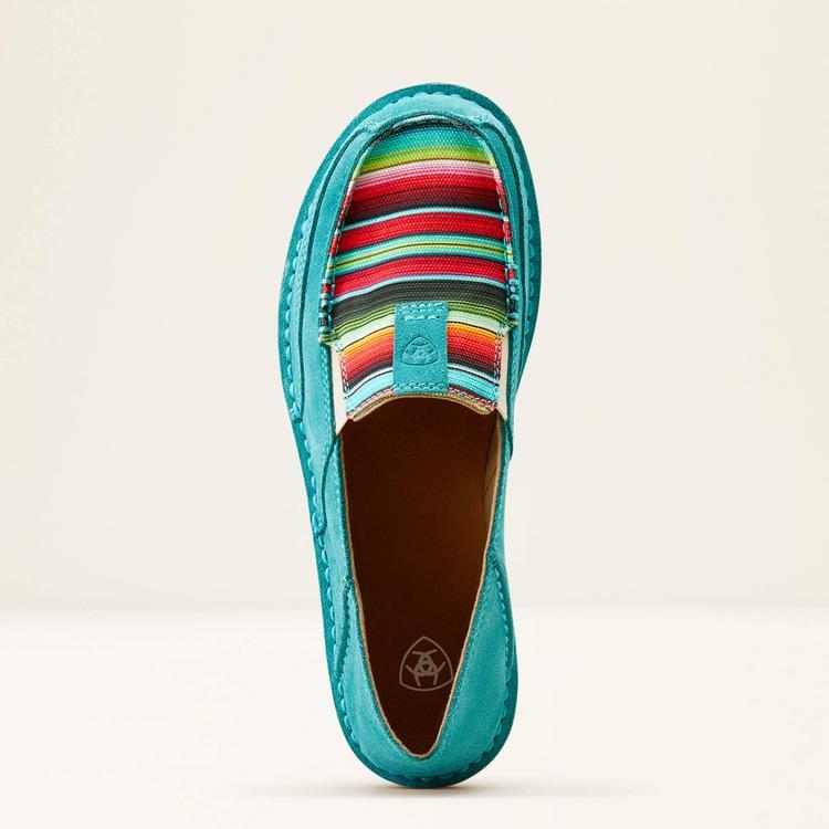 SALE Ariat® Ladies' Teal Suede/Serape Cruiser Shoes Product Image