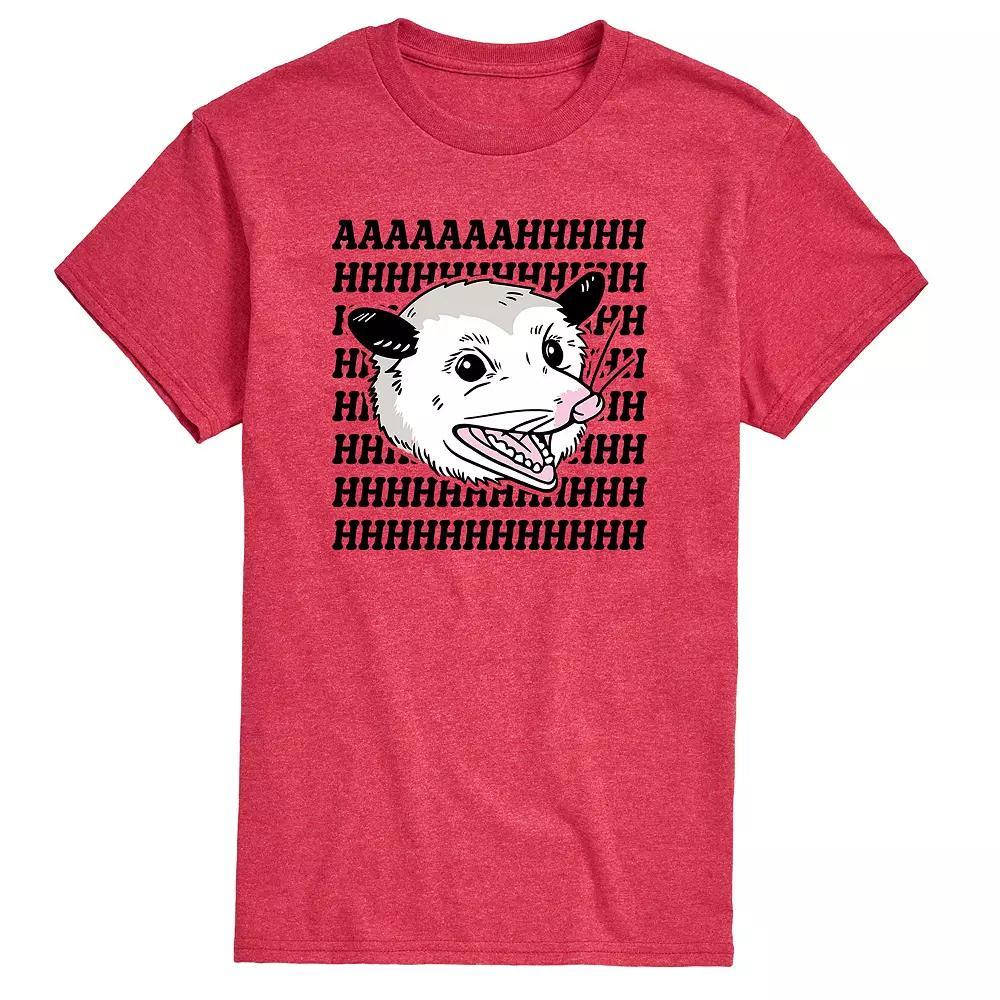 Men's Screaming Possum Graphic Tee, Size: XXL, Red Product Image