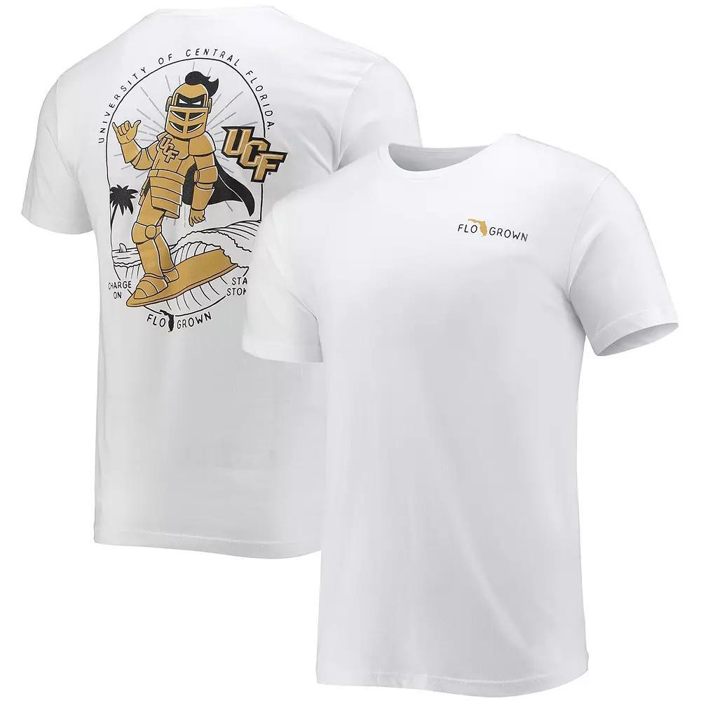 Men's FloGrown White UCF Knights Knightro Surfer T-Shirt, Size: 2XL Product Image