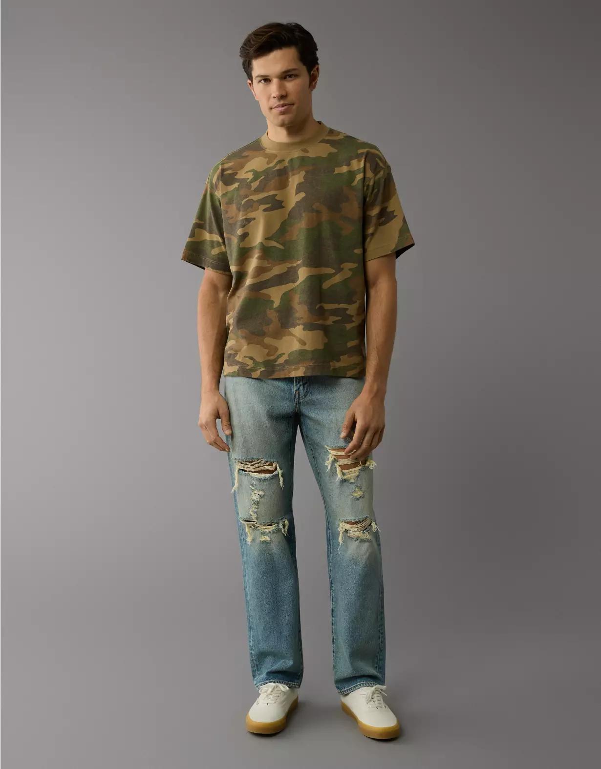 AE Boxy Sueded Jersey T-Shirt Men's Product Image